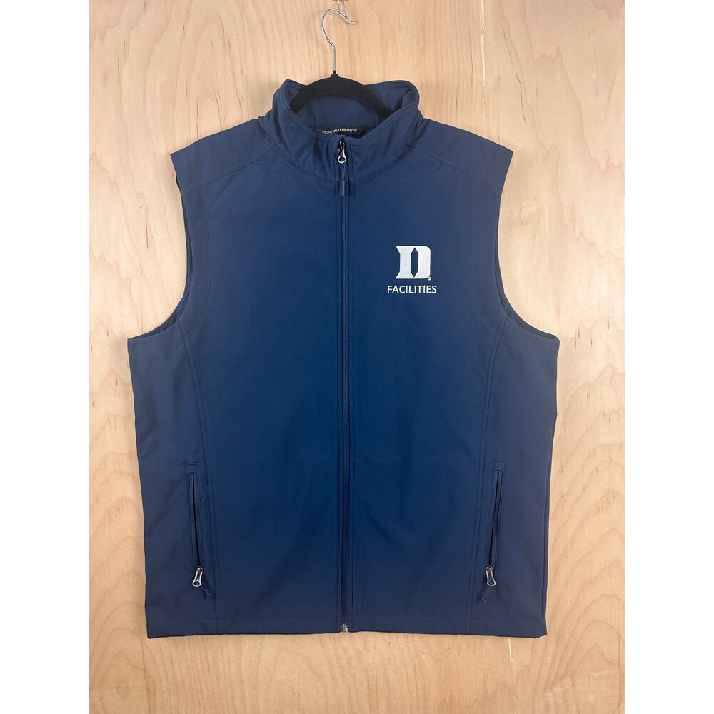 Port Authority Men’s XL Navy Soft Shell Vest D Facilities Logo